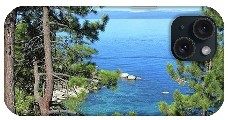 Tahoe iPhone Case featuring the photograph Lake Tahoe Viewed From Sand Harbor by Connor Beekman