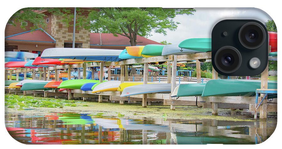 Kayak iPhone Case featuring the photograph Lake Wingra Marina by Pamela Williams