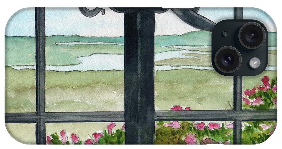 Original iPhone Case featuring the painting Lake Winnipesaukee View by Brenda Owen