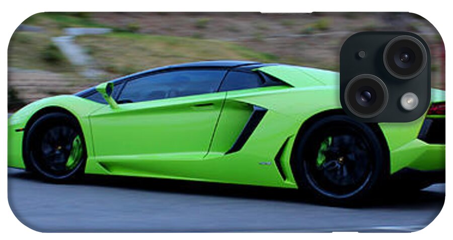 Lamborghini iPhone Case featuring the digital art Lamborghini by Maye Loeser