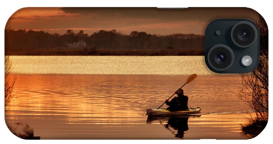 Kayak Print iPhone Case featuring the photograph Landing by Phil Mancuso