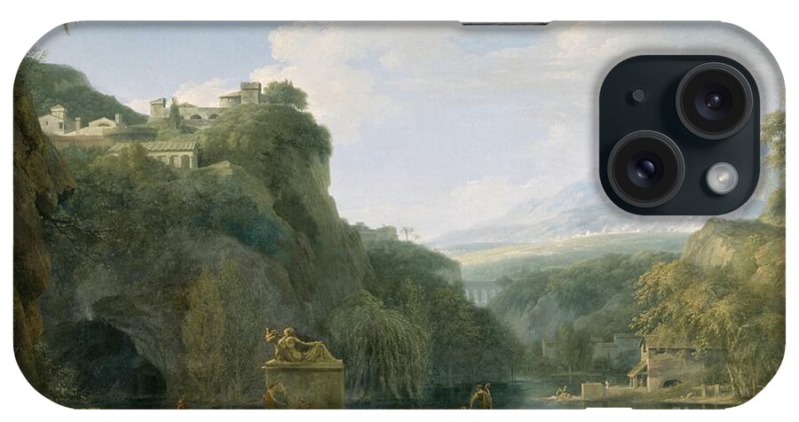 Landscape iPhone Case featuring the painting Landscape of Ancient Greece by Pierre Henri de Valenciennes