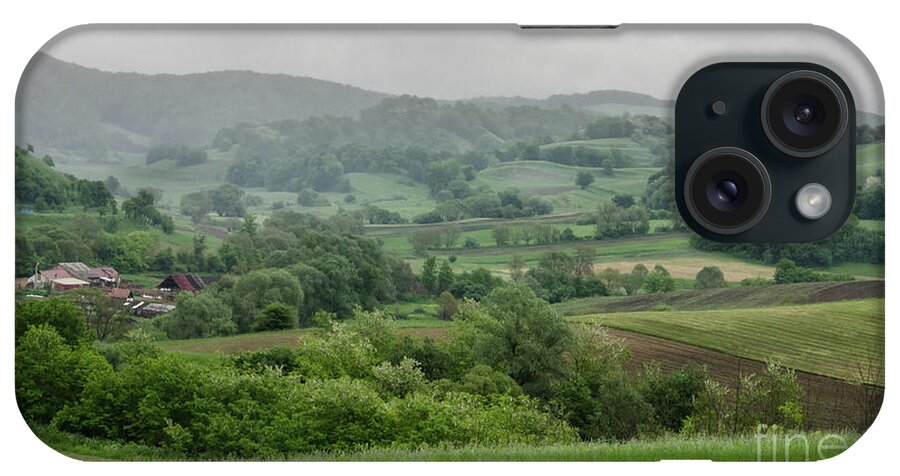 Clouds iPhone Case featuring the photograph Transylvania Landscape, Romania by Perry Rodriguez