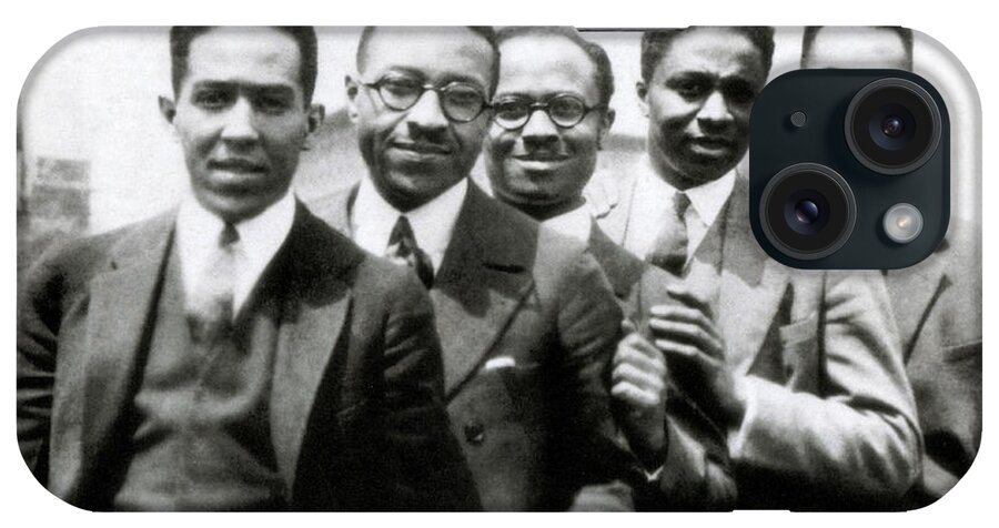 Literature iPhone Case featuring the photograph Langston Hughes And Friends, 1924 by Science Source