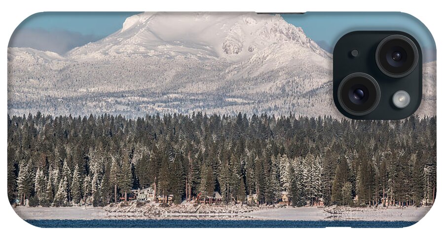 2015 iPhone Case featuring the photograph Lassen on Christmas Morning by Jan Davies