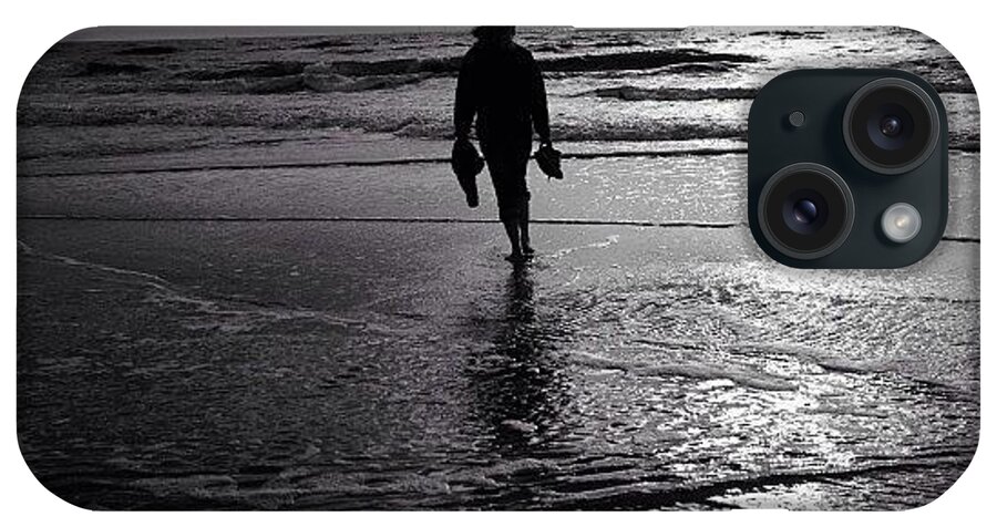  iPhone Case featuring the photograph Last Barefoot Dip. The End Of Summer by Robbert Ter Weijden