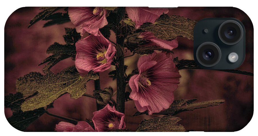 iPhone Case featuring the photograph Last Hollyhock Blooms by Douglas MooreZart