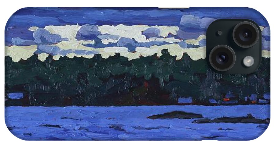 1900 iPhone Case featuring the painting Late Afternoon Glow by Phil Chadwick