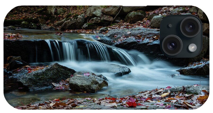 Waterfall iPhone Case featuring the photograph Late October Morning at Coxing Kill by Jeff Severson
