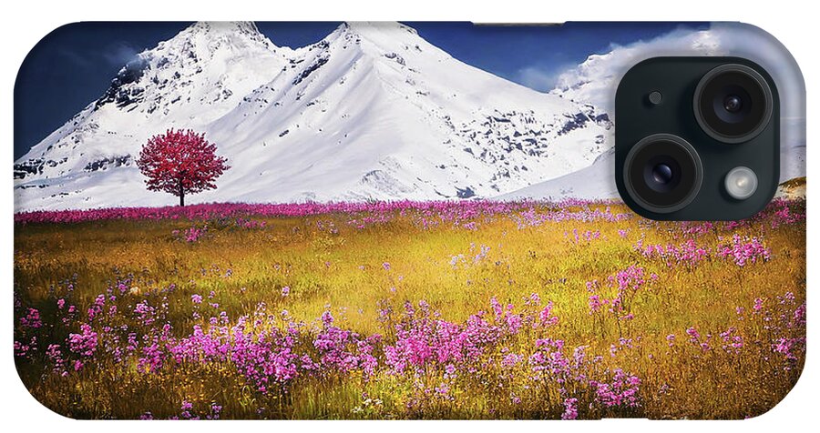 Late iPhone Case featuring the photograph Late Spring In The Alps by Movie Poster Prints