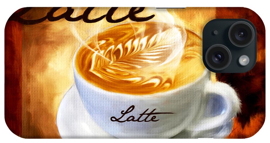 Coffee iPhone Case featuring the digital art Latte by Lourry Legarde