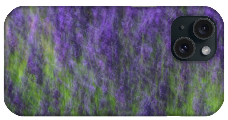 Lavender In The Wind iPhone Case featuring the photograph Lavender in the Wind by Rachel Cohen