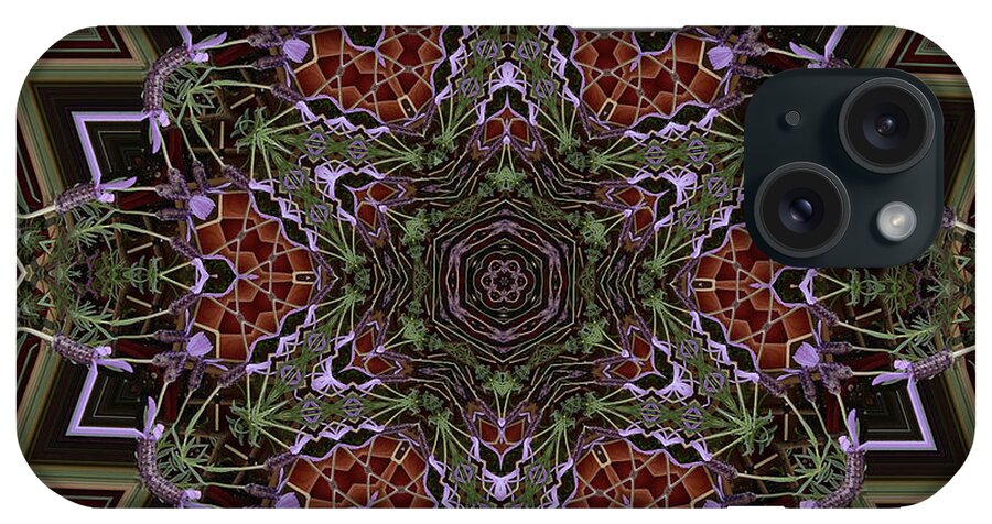 Buddhism iPhone Case featuring the digital art Lavender Mandala by Julia Underwood