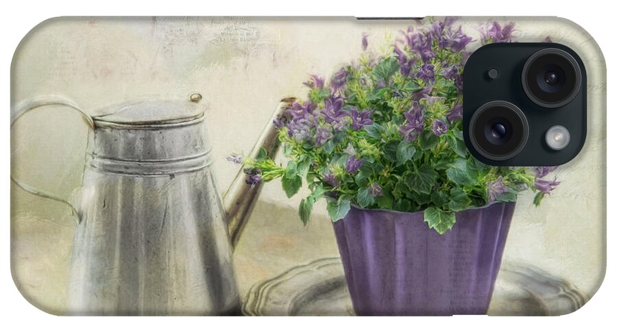  Violets iPhone Case featuring the photograph Lavender Morning by Robin-Lee Vieira
