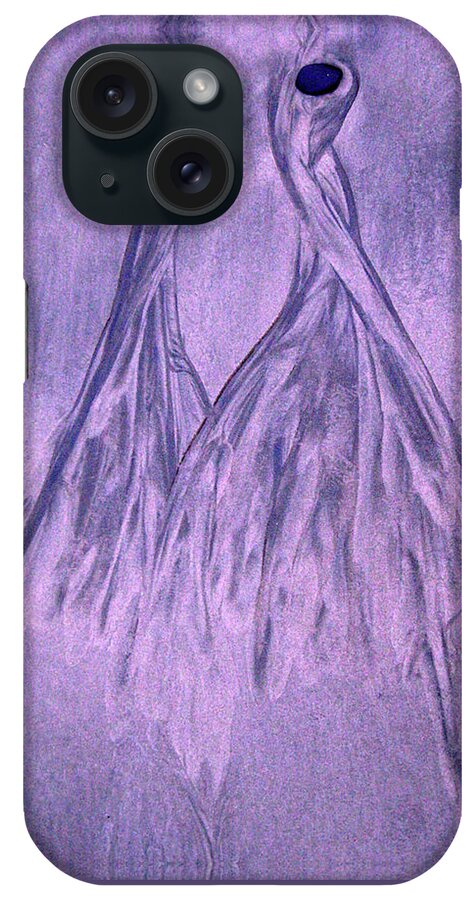Ballerina iPhone Case featuring the digital art Lavender Sand Dancers by Julia L Wright