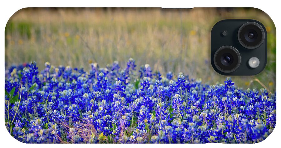 Bluebonnets iPhone Case featuring the photograph Layers of Blue by Linda Unger