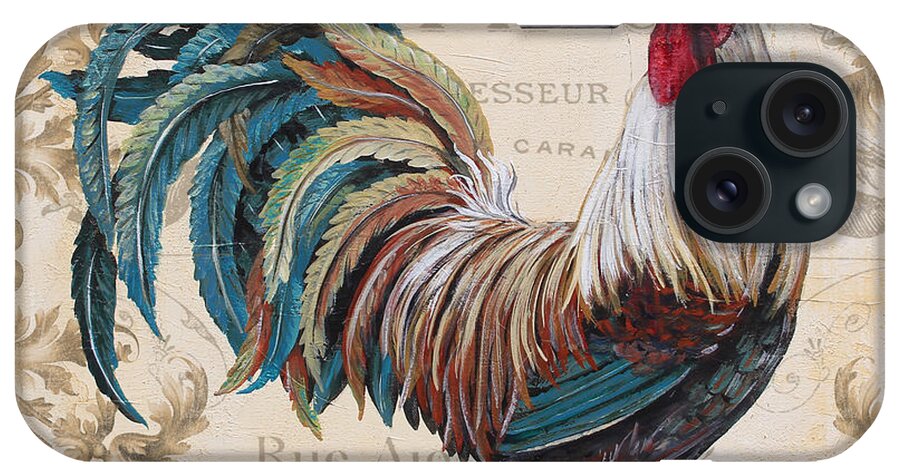 Beautiful iPhone Case featuring the painting Le Coq-JP3084 by Jean Plout