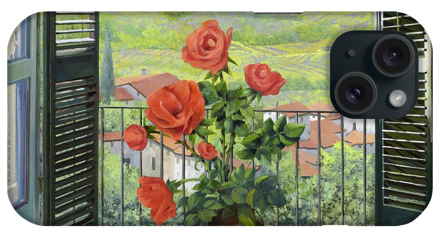 Landscape iPhone Case featuring the painting Le Persiane Sulla Valle by Guido Borelli