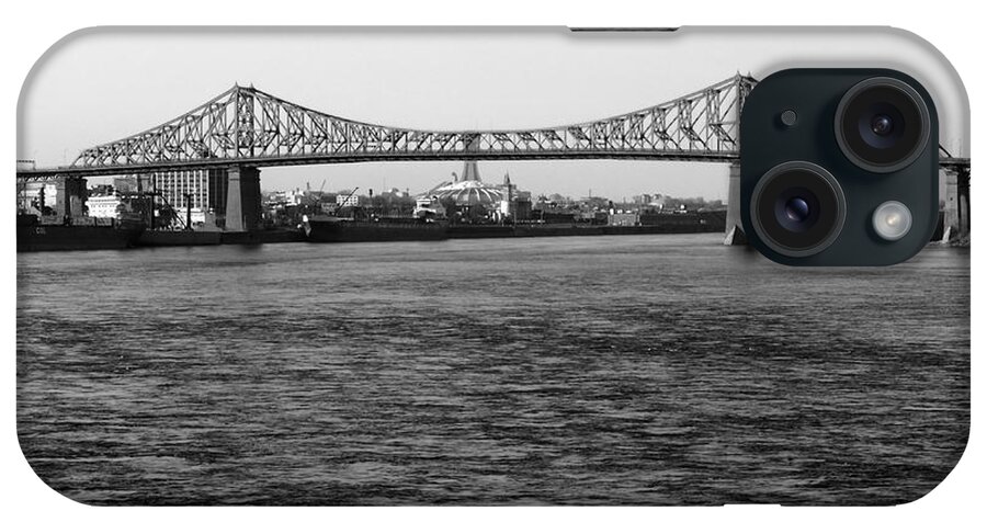 Montreal iPhone Case featuring the photograph Le Pont Jacques Cartier by Robert Knight