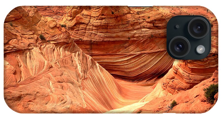 The Wave iPhone Case featuring the photograph Leading Lines To The Wave by Adam Jewell