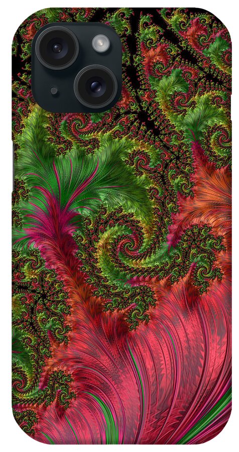 3-d Fractal iPhone Case featuring the photograph Leaf and Lace by Ronda Broatch