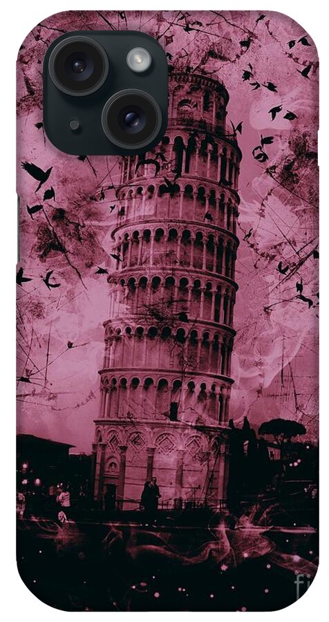 Leaning Tower Of Pisa iPhone Case featuring the digital art Leaning Tower of Pisa 16 by Marina McLain