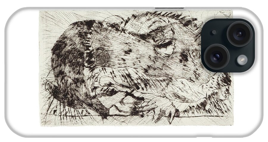  iPhone Case featuring the mixed media Learning to Love Rats More #5 by Dawn Boswell Burke