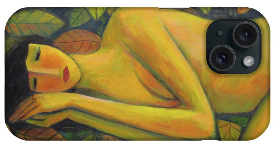 Leaves iPhone Case featuring the painting Leaves Of Absence by Glenn Quist