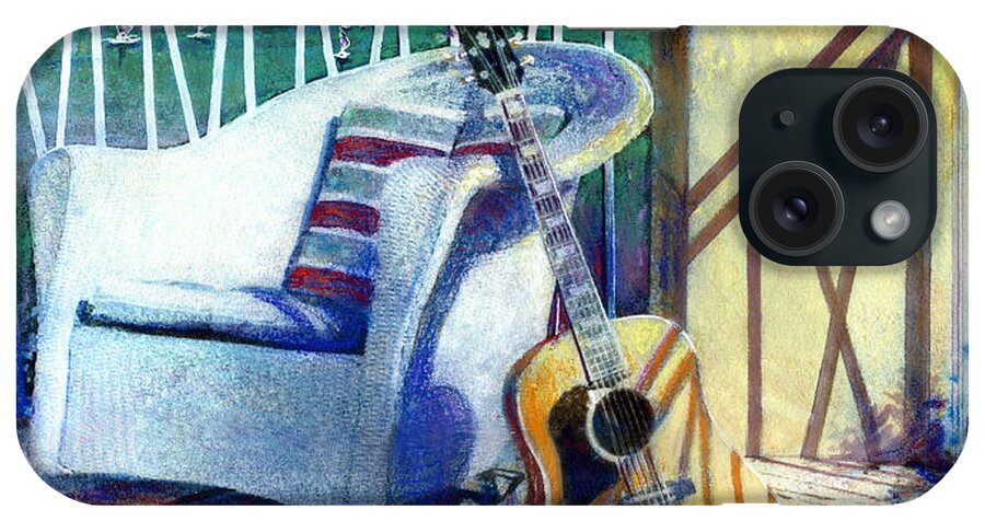 Guitar Paintings iPhone Case featuring the painting Lefty Left by Andrew King