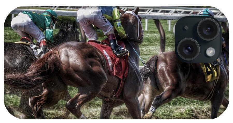 Race Horses iPhone Case featuring the photograph Legs by Jeffrey PERKINS