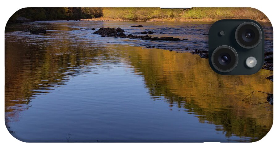 Lehigh River iPhone Case featuring the photograph Lehigh River Reflection by Joe Kopp
