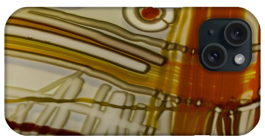 Abstract Art iPhone Case featuring the photograph Lemon Syrup by Edward Shmunes