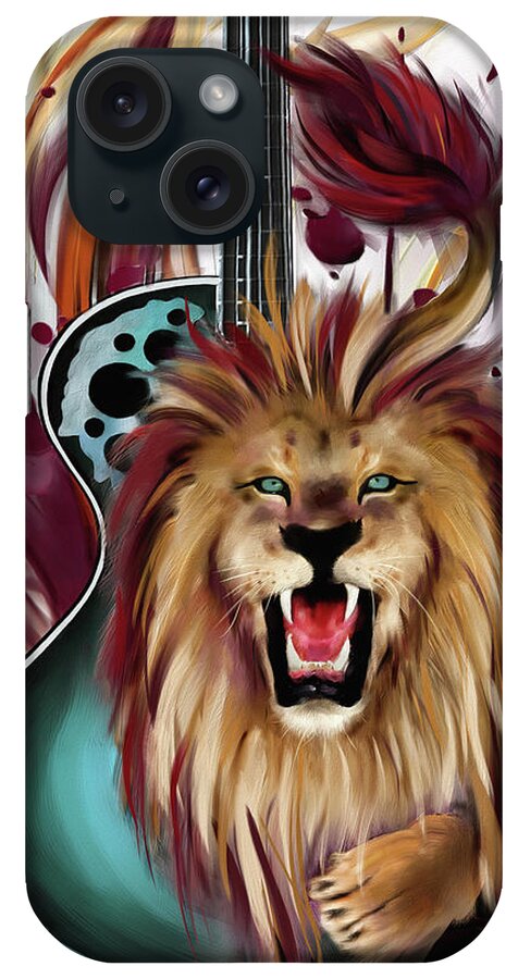 Leo iPhone Case featuring the mixed media Leo by Melanie D