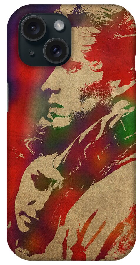 Les Miserables iPhone Case featuring the mixed media Les Miserables Watercolor Portrait Series 006 by Design Turnpike