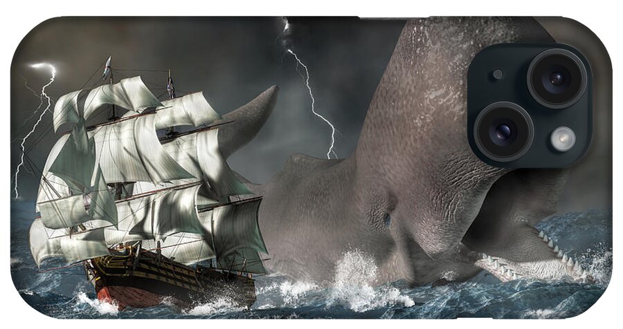 Leviathan iPhone Case featuring the digital art Leviathan by Daniel Eskridge