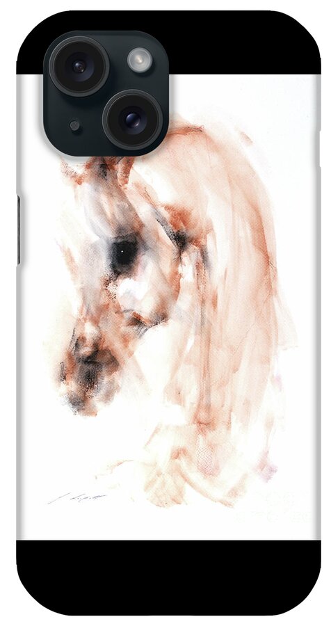 Equestrian Painting iPhone Case featuring the painting Lexus by Janette Lockett