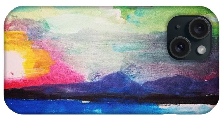 Love iPhone Case featuring the painting Life and high places of love by Love Art Wonders By God