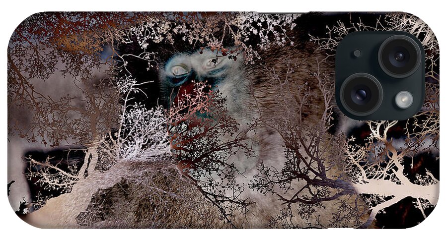 Life In A Bush Of Ghosts iPhone Case featuring the digital art Life in a Bush of Ghosts by Silva Wischeropp