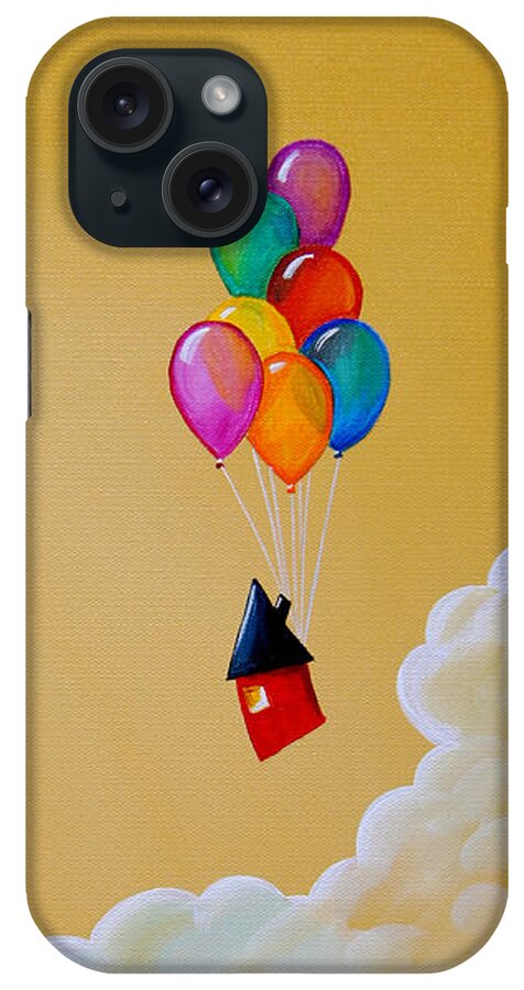 Balloons iPhone Case featuring the painting Life Of The Party by Cindy Thornton