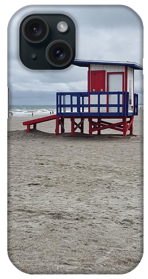 Greg Jackson iPhone Case featuring the photograph Lifeguard Shack - Cocoa Beach - Florida by Greg Jackson