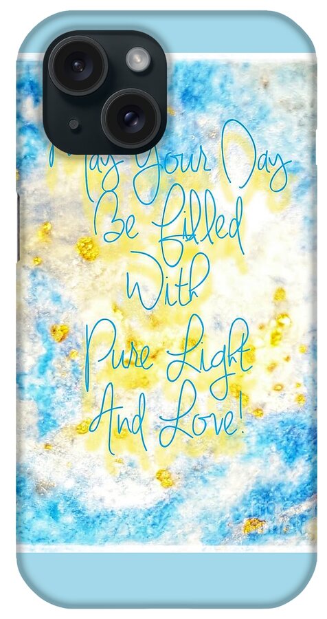 Quote iPhone Case featuring the photograph Light And Love by Rachel Hannah