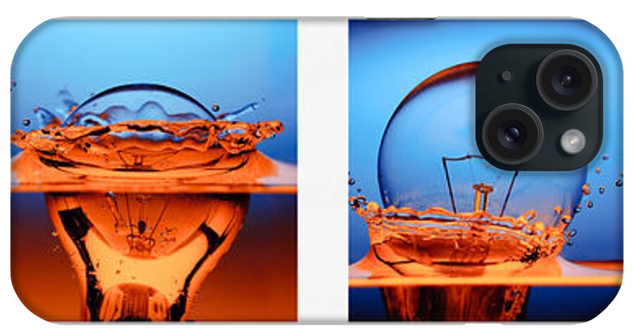 Art iPhone Case featuring the photograph Light Bulb Drop In To The Water by Setsiri Silapasuwanchai