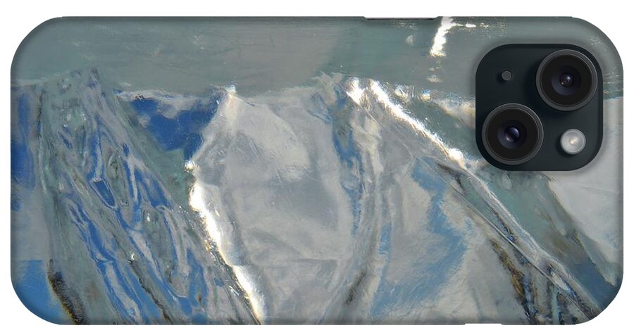Abstract iPhone Case featuring the digital art Light In The Ice by Lyle Crump