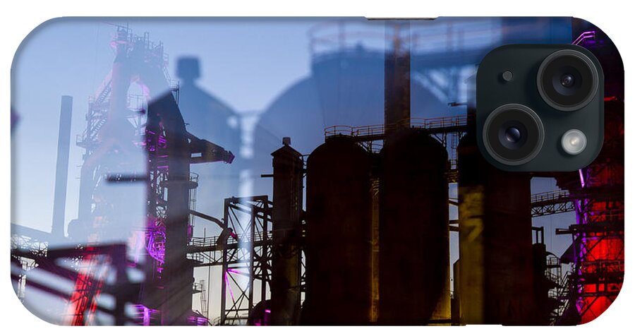 Bethlehem Steel iPhone Case featuring the photograph Lighted Distortion by Michael Dorn