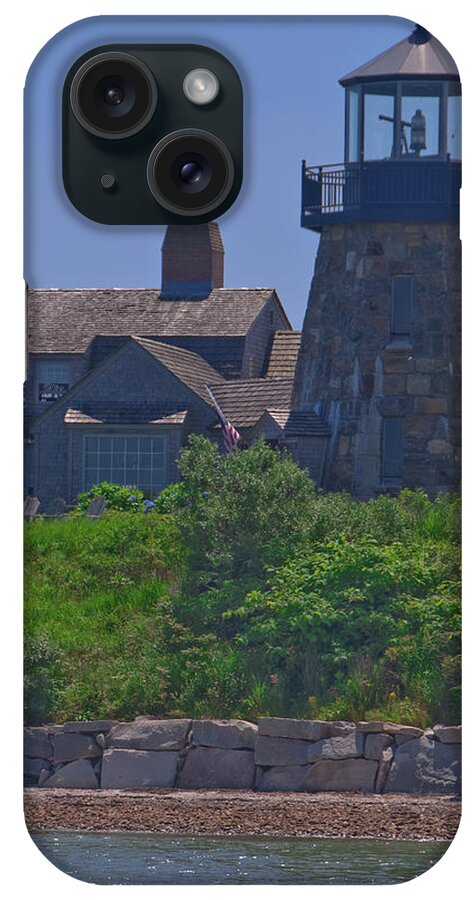 Lighthouse iPhone Case featuring the photograph Lighthouse Snug Harbor by Steven Natanson