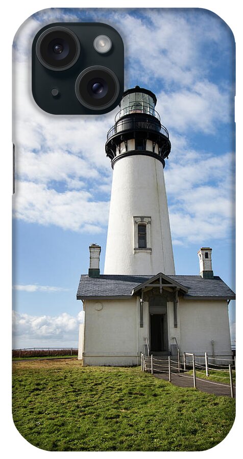 Yaquina Head Lighthouse iPhone Case featuring the photograph Lighthouse View by Mary Jo Allen