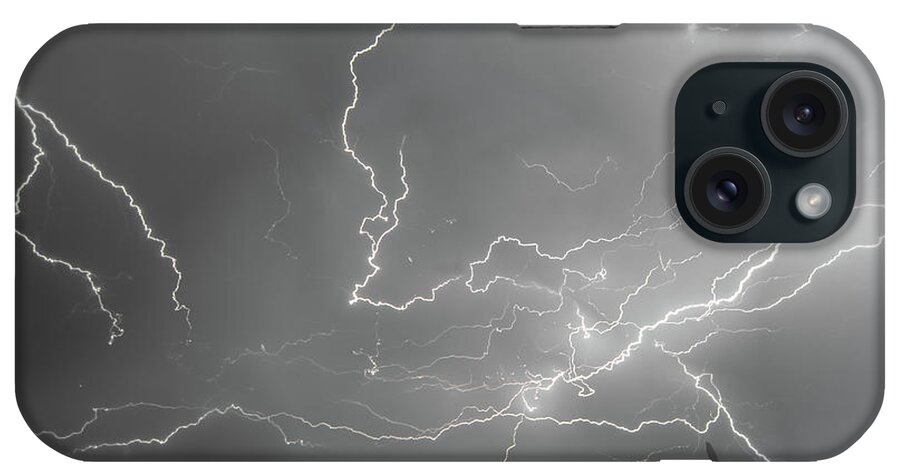 Lightning iPhone Case featuring the photograph Lightning Farm by Paul Brooks