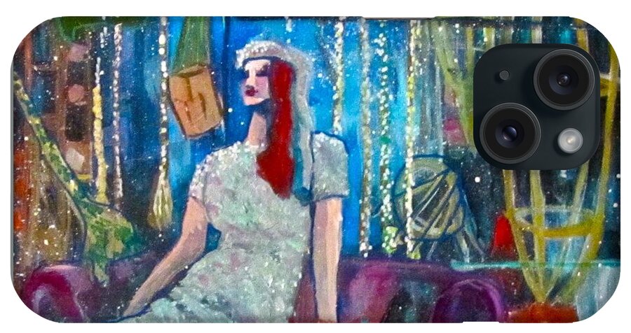 Mannequin iPhone Case featuring the painting Lights by Barbara O'Toole