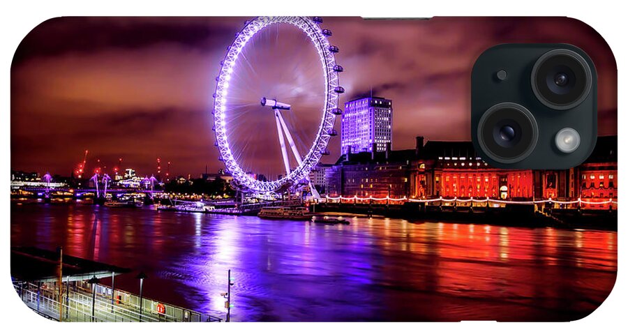 London Eye iPhone Case featuring the photograph Lights Of The London Eye by Mountain Dreams