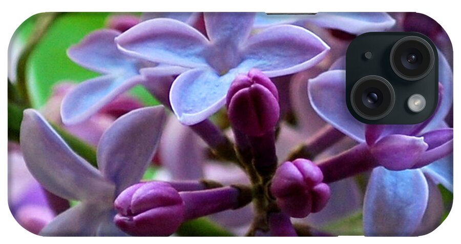 Lilac iPhone Case featuring the photograph Lilac Blossoms and Buds by Nancy Mueller